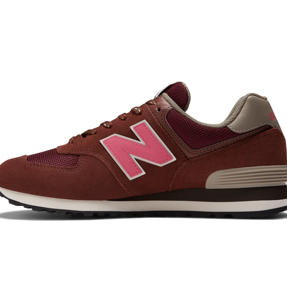New Balance Buty unisex U574GR2 – bordowe