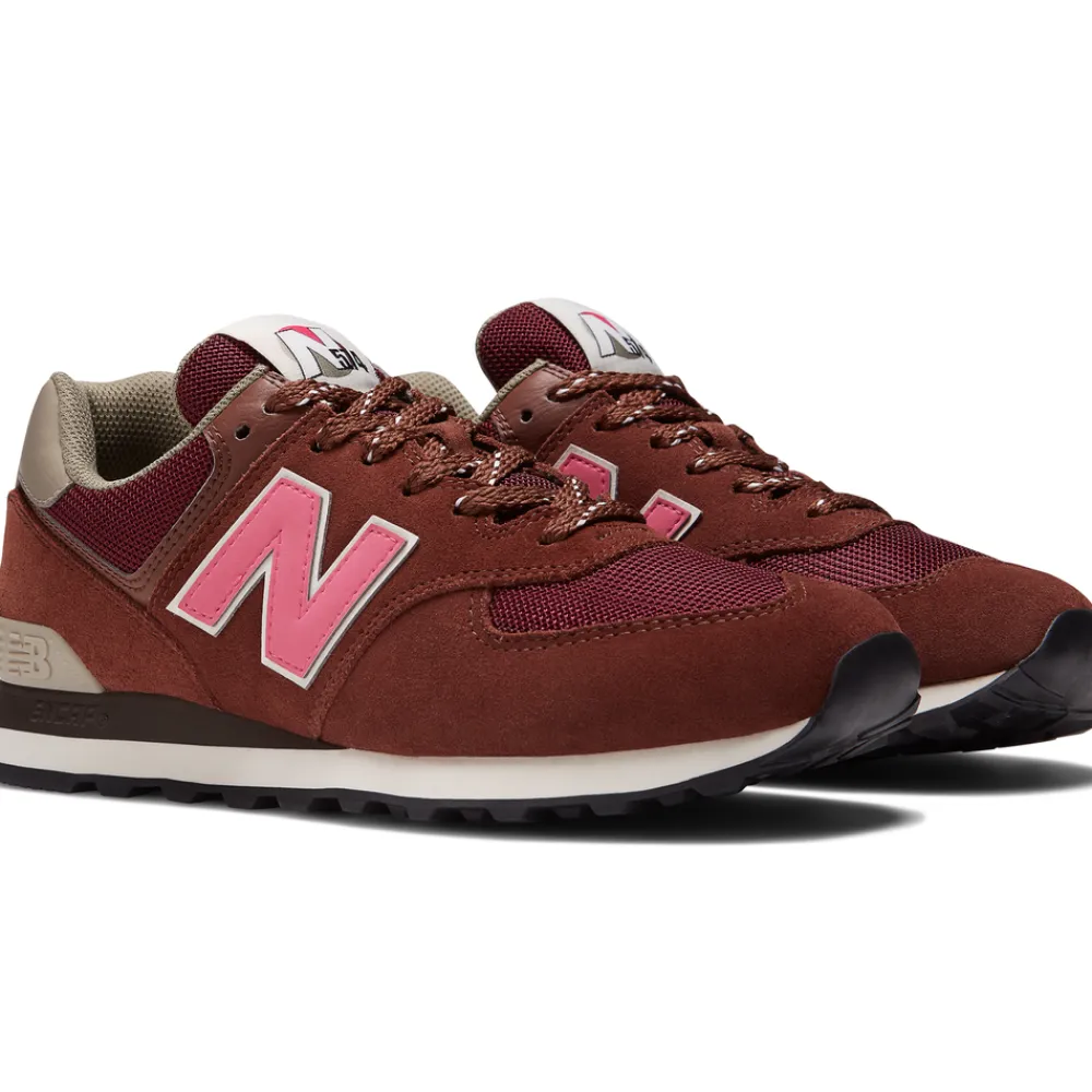 New Balance Buty unisex U574GR2 – bordowe