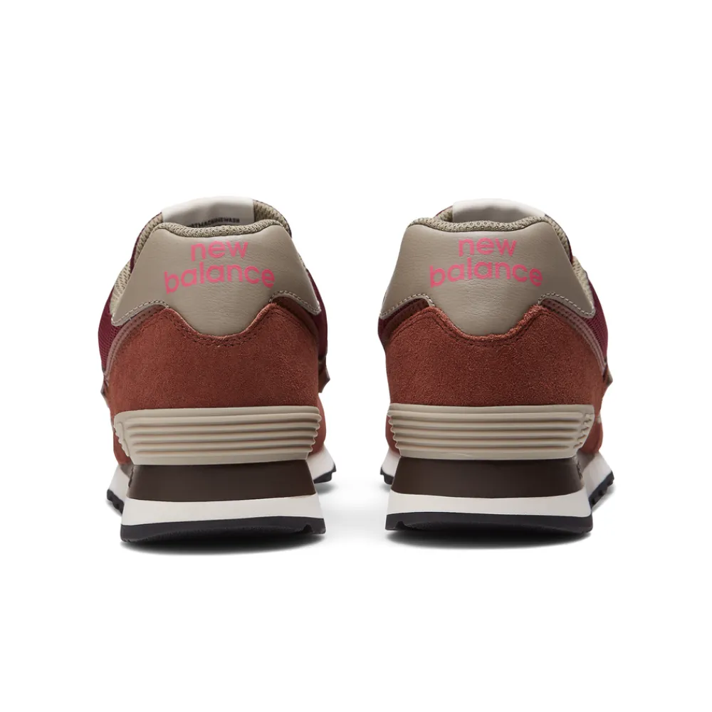 New Balance Buty unisex U574GR2 – bordowe