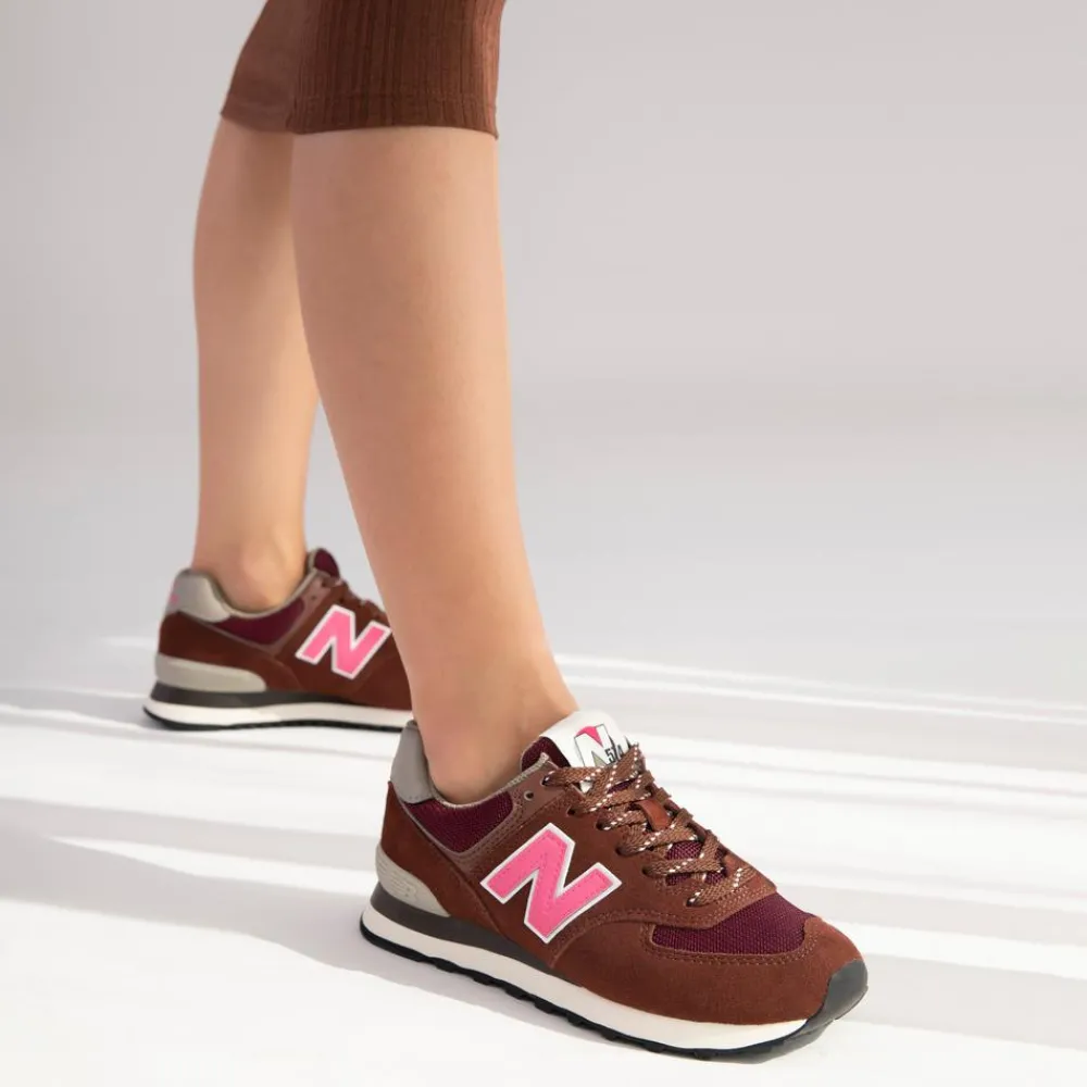 New Balance Buty unisex U574GR2 – bordowe