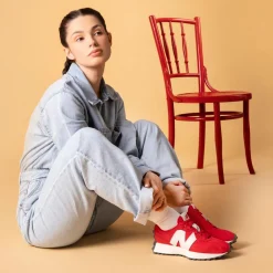New Balance Buty unisex U327EC – czerwone