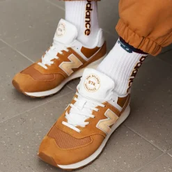 New Balance Buty unisex U574OB2 – brązowe