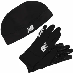 AKCESORIA|PIKANOENA*New Balance AKCESORIA|PIKANOENA Czapka i rękawiczki dziecięce LAO23149BK – czarne