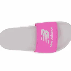 New Balance Klapki SUF50VP1 – biało–różowe