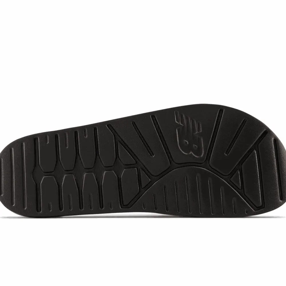 New Balance Klapki unisex SUF200B2 – czarno–białe