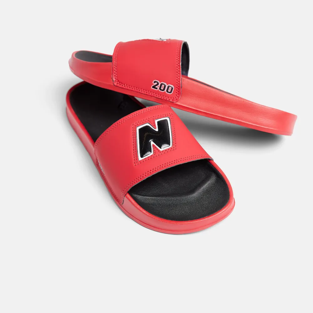 New Balance Klapki unisex SUF200F2 – czerwone