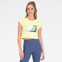 New Balance Koszulka damska WT31817MZ – żółta