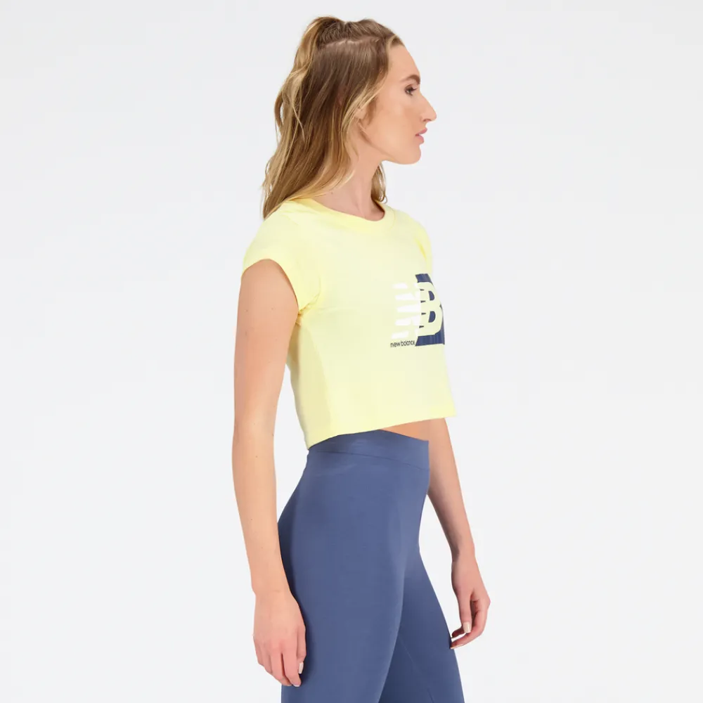 New Balance Koszulka damska WT31817MZ – żółta