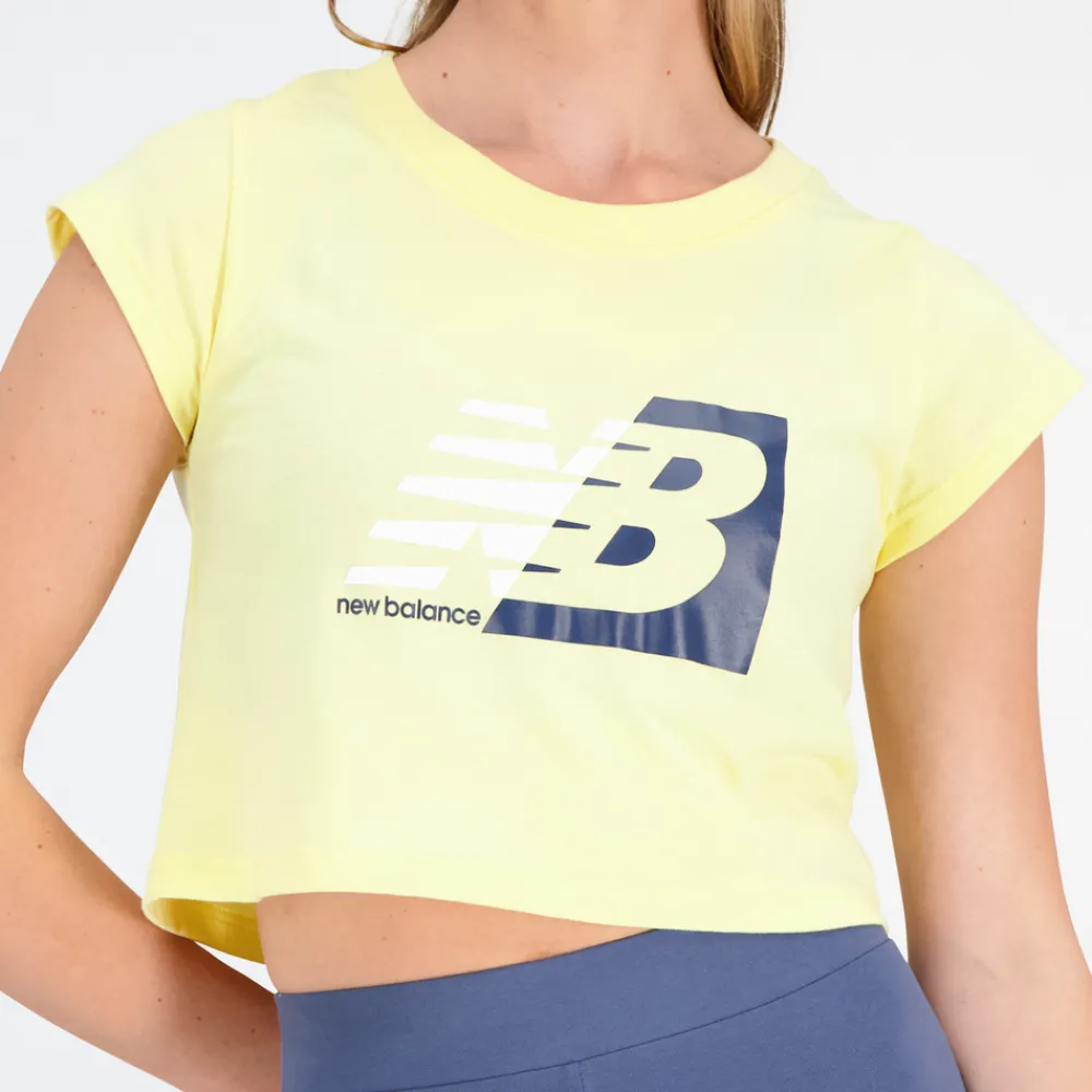 New Balance Koszulka damska WT31817MZ – żółta