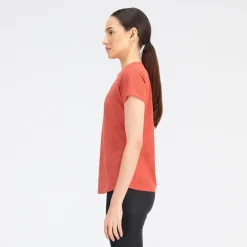 ODZIEZ BIEGOWA|BIEGANIE*New Balance ODZIEZ BIEGOWA|BIEGANIE Koszulka damska WT33281ASU – pomarańczowa