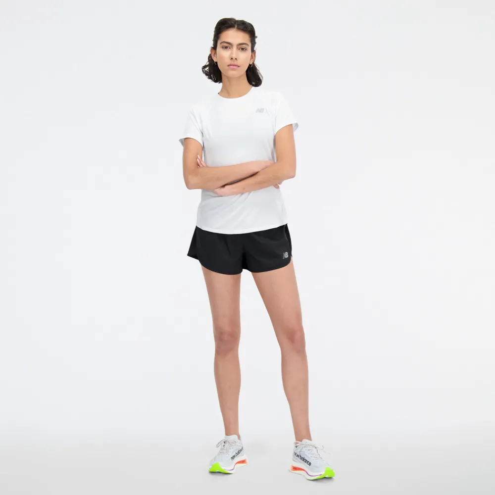 ODZIEZ BIEGOWA|BIEGANIE*New Balance ODZIEZ BIEGOWA|BIEGANIE Koszulka damska WT21262IBH – biała