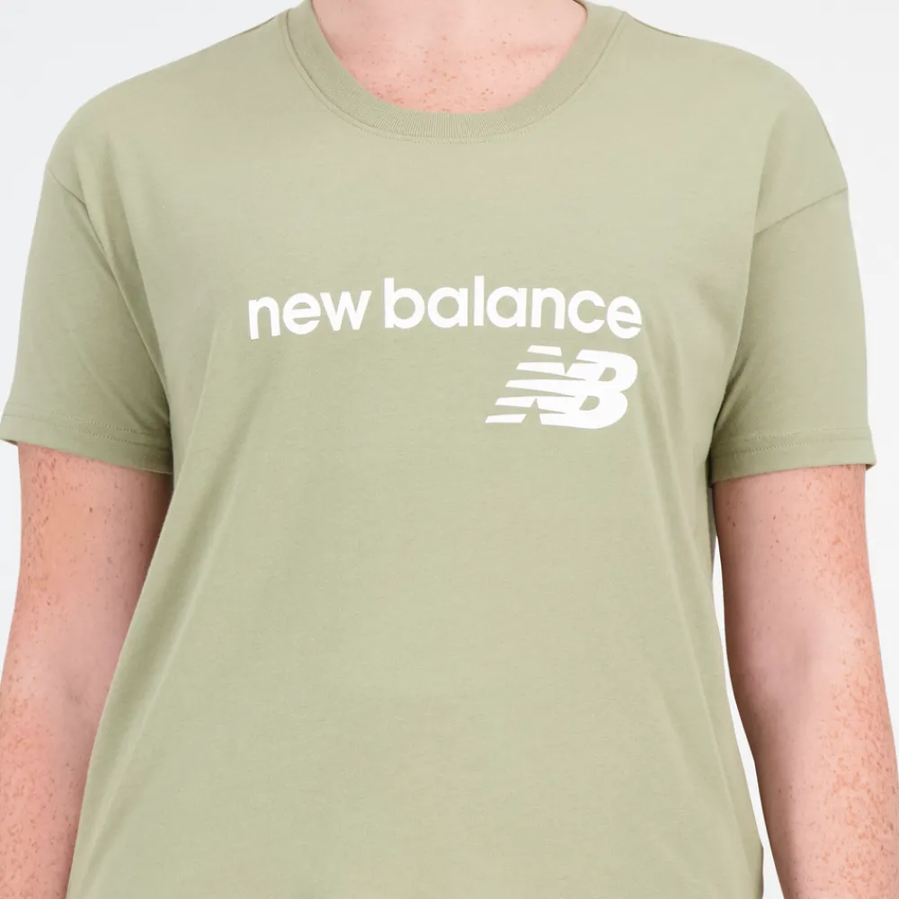New Balance Koszulka damska WT03805OLF – zielona