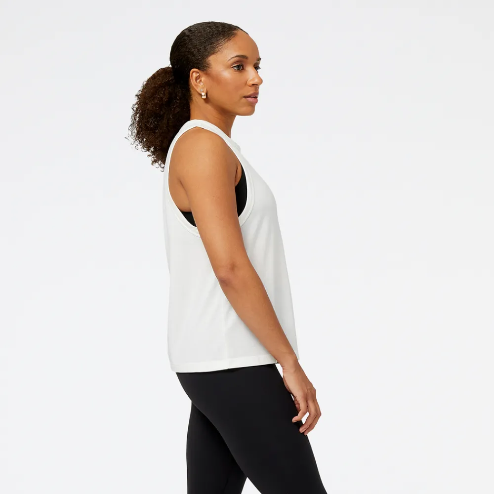 ODZIEZ BIEGOWA|BIEGANIE*New Balance ODZIEZ BIEGOWA|BIEGANIE Koszulka damska WT31104SST – biała