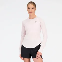 ODZIEZ BIEGOWA|BIEGANIE*New Balance ODZIEZ BIEGOWA|BIEGANIE Koszulka damska WT31282SOI – różowa