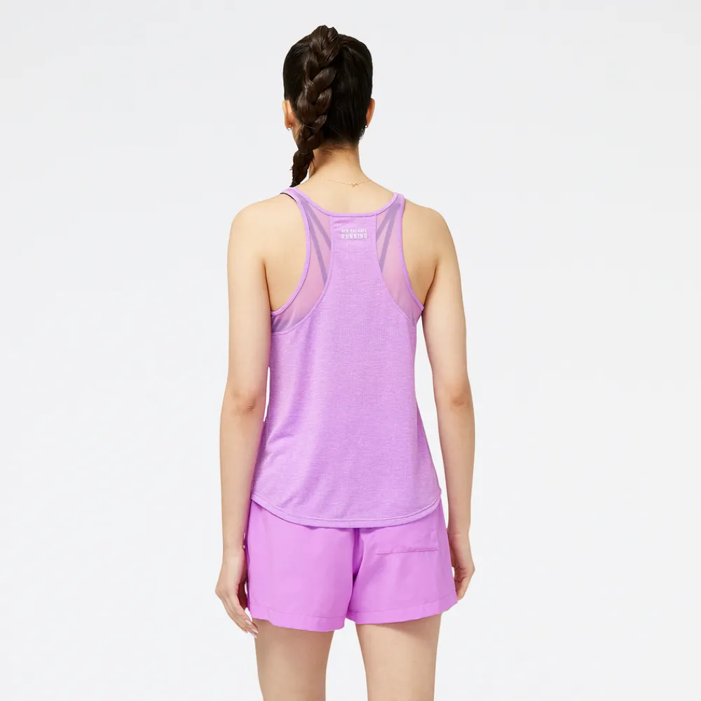 ODZIEZ BIEGOWA|BIEGANIE*New Balance ODZIEZ BIEGOWA|BIEGANIE Koszulka damska WT21260OOR – fioletowa