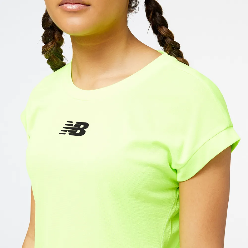 ODZIEZ BIEGOWA|BIEGANIE*New Balance ODZIEZ BIEGOWA|BIEGANIE Koszulka damska WT23277PXG – zielona