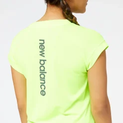 ODZIEZ BIEGOWA|BIEGANIE*New Balance ODZIEZ BIEGOWA|BIEGANIE Koszulka damska WT23277PXG – zielona