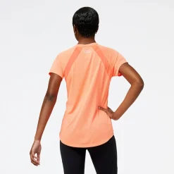 ODZIEZ BIEGOWA|BIEGANIE*New Balance ODZIEZ BIEGOWA|BIEGANIE Koszulka damska WT21262ODR – pomarańczowa
