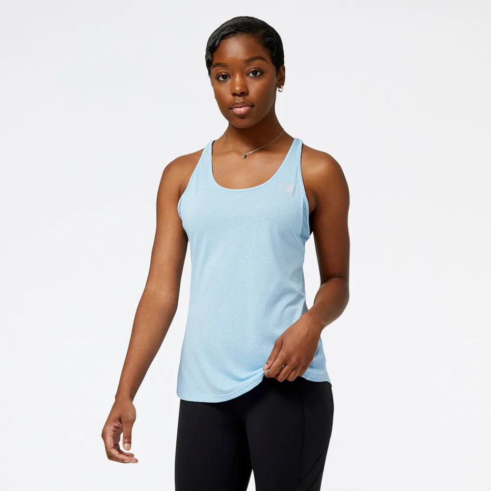 ODZIEZ BIEGOWA|BIEGANIE*New Balance ODZIEZ BIEGOWA|BIEGANIE Koszulka damska WT21260BZH – niebieska