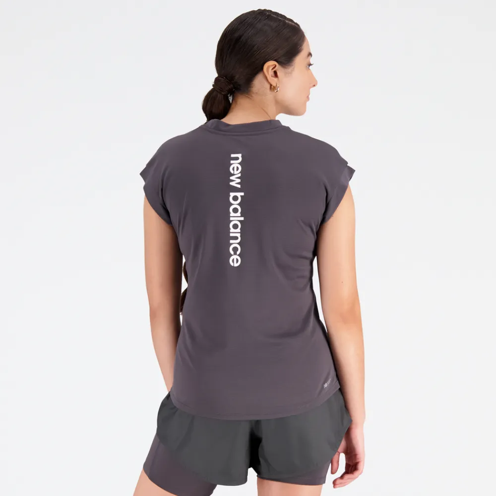 ODZIEZ BIEGOWA|BIEGANIE*New Balance ODZIEZ BIEGOWA|BIEGANIE Koszulka damska WT23277ACK