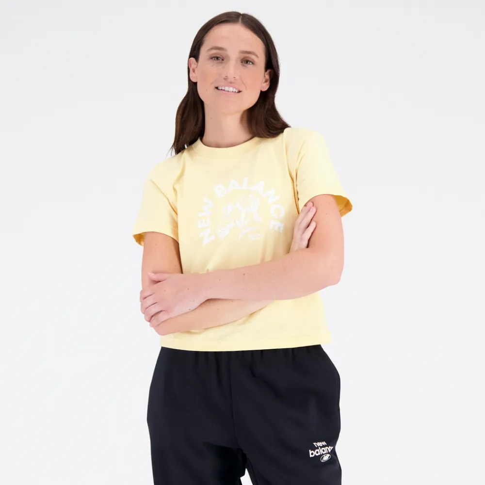 New Balance Koszulka damska WT31554RAW – żółta