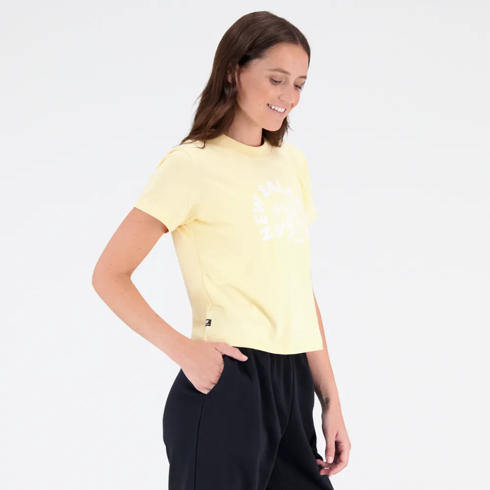 New Balance Koszulka damska WT31554RAW – żółta