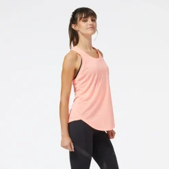 ODZIEZ BIEGOWA|BIEGANIE*New Balance ODZIEZ BIEGOWA|BIEGANIE Koszulka damska WT23220GAE – różowa