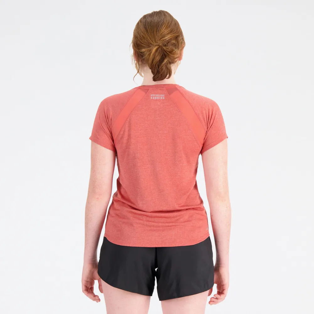 ODZIEZ BIEGOWA|BIEGANIE*New Balance ODZIEZ BIEGOWA|BIEGANIE Koszulka damska WT21262ASO – pomarańczowa
