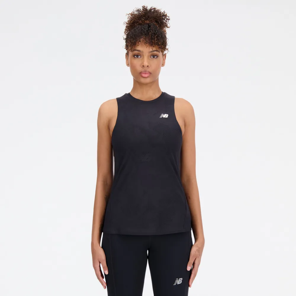 ODZIEZ BIEGOWA|BIEGANIE*New Balance ODZIEZ BIEGOWA|BIEGANIE Koszulka damska WT33280BK – czarna