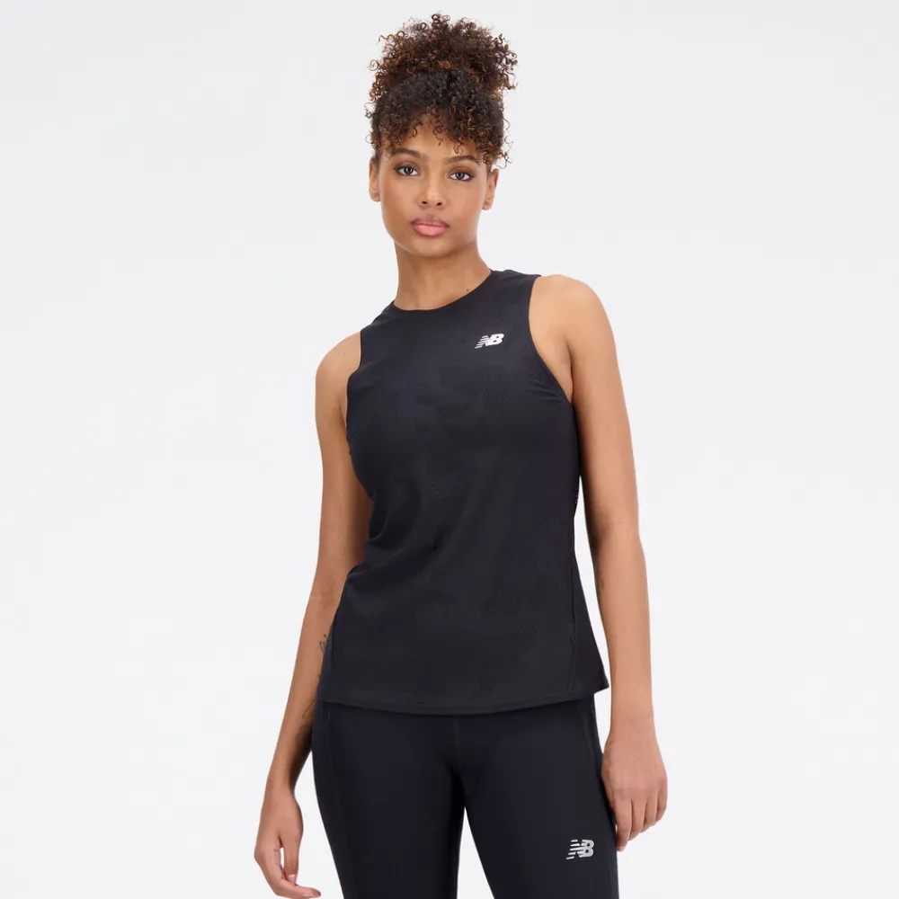 ODZIEZ BIEGOWA|BIEGANIE*New Balance ODZIEZ BIEGOWA|BIEGANIE Koszulka damska WT33280BK – czarna