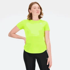 ODZIEZ BIEGOWA|BIEGANIE*New Balance ODZIEZ BIEGOWA|BIEGANIE Koszulka damska WT23222THW – zielona