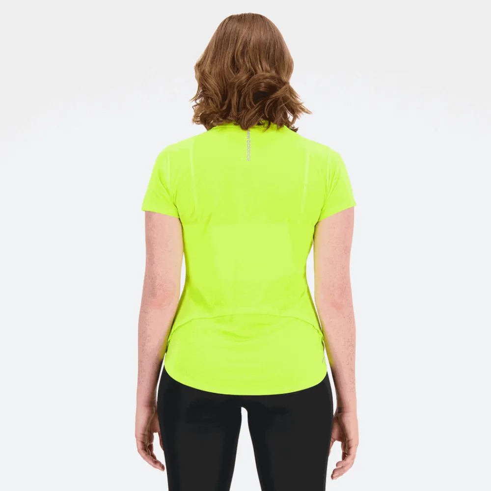 ODZIEZ BIEGOWA|BIEGANIE*New Balance ODZIEZ BIEGOWA|BIEGANIE Koszulka damska WT23222THW – zielona