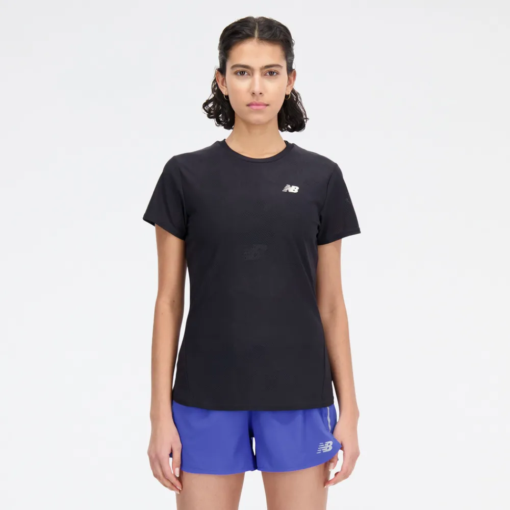ODZIEZ BIEGOWA|BIEGANIE*New Balance ODZIEZ BIEGOWA|BIEGANIE Koszulka damska WT33281BK – czarna