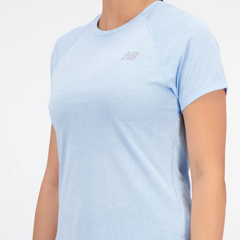 ODZIEZ BIEGOWA|BIEGANIE*New Balance ODZIEZ BIEGOWA|BIEGANIE Koszulka damska WT21262BZH – niebieska