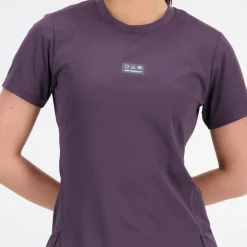 ODZIEZ BIEGOWA|BIEGANIE*New Balance ODZIEZ BIEGOWA|BIEGANIE Koszulka damska WT33277ILL – fioletowa