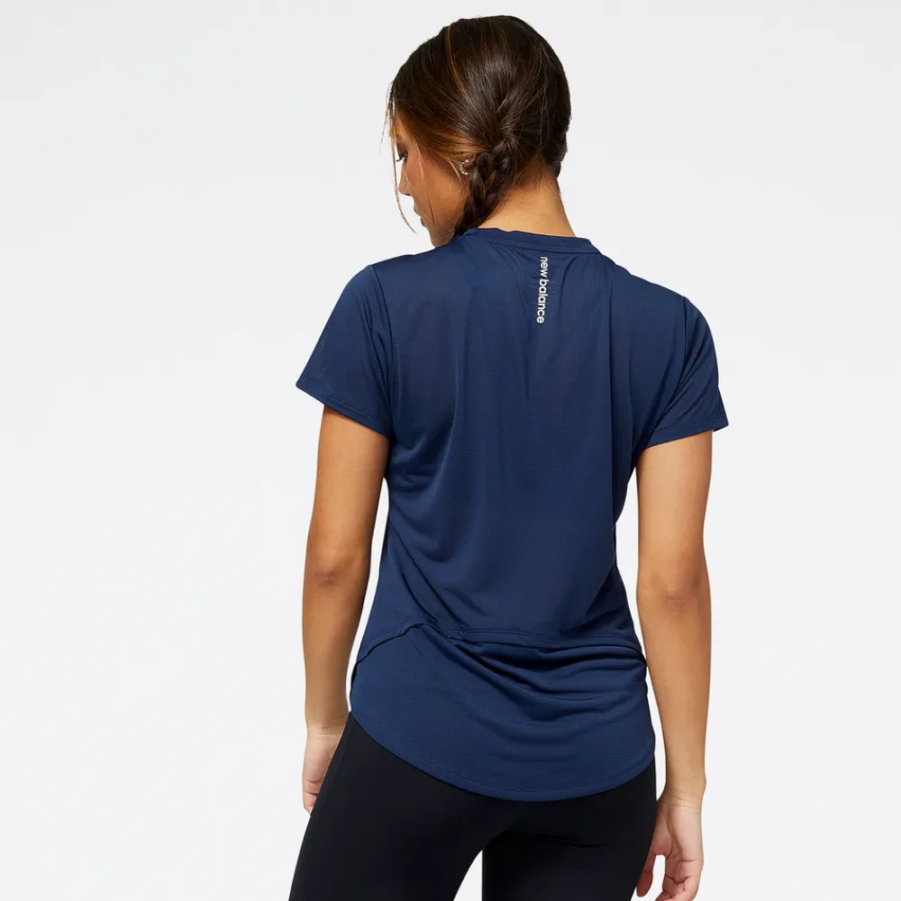 ODZIEZ BIEGOWA|BIEGANIE*New Balance ODZIEZ BIEGOWA|BIEGANIE Koszulka damska WT23222NGO – granatowa