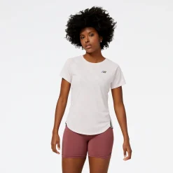 ODZIEZ BIEGOWA|BIEGANIE*New Balance ODZIEZ BIEGOWA|BIEGANIE Koszulka damska WT23281SOI – różowa