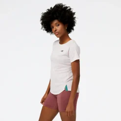 ODZIEZ BIEGOWA|BIEGANIE*New Balance ODZIEZ BIEGOWA|BIEGANIE Koszulka damska WT23281SOI – różowa