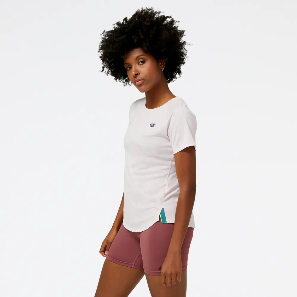 ODZIEZ BIEGOWA|BIEGANIE*New Balance ODZIEZ BIEGOWA|BIEGANIE Koszulka damska WT23281SOI – różowa