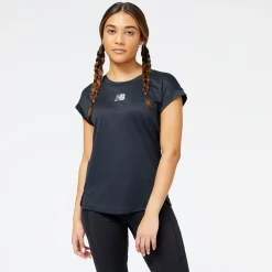ODZIEZ BIEGOWA|BIEGANIE*New Balance ODZIEZ BIEGOWA|BIEGANIE Koszulka damska WT23277BK – czarna