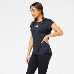 ODZIEZ BIEGOWA|BIEGANIE*New Balance ODZIEZ BIEGOWA|BIEGANIE Koszulka damska WT23277BK – czarna