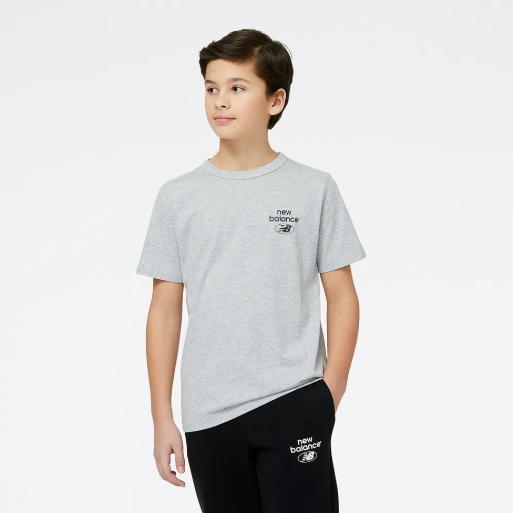 New Balance Koszulka dziecięca YT31518AG – szara