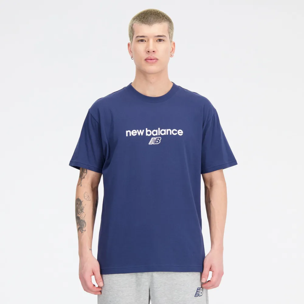 New Balance Koszulka męska MT33529NNY – niebieska