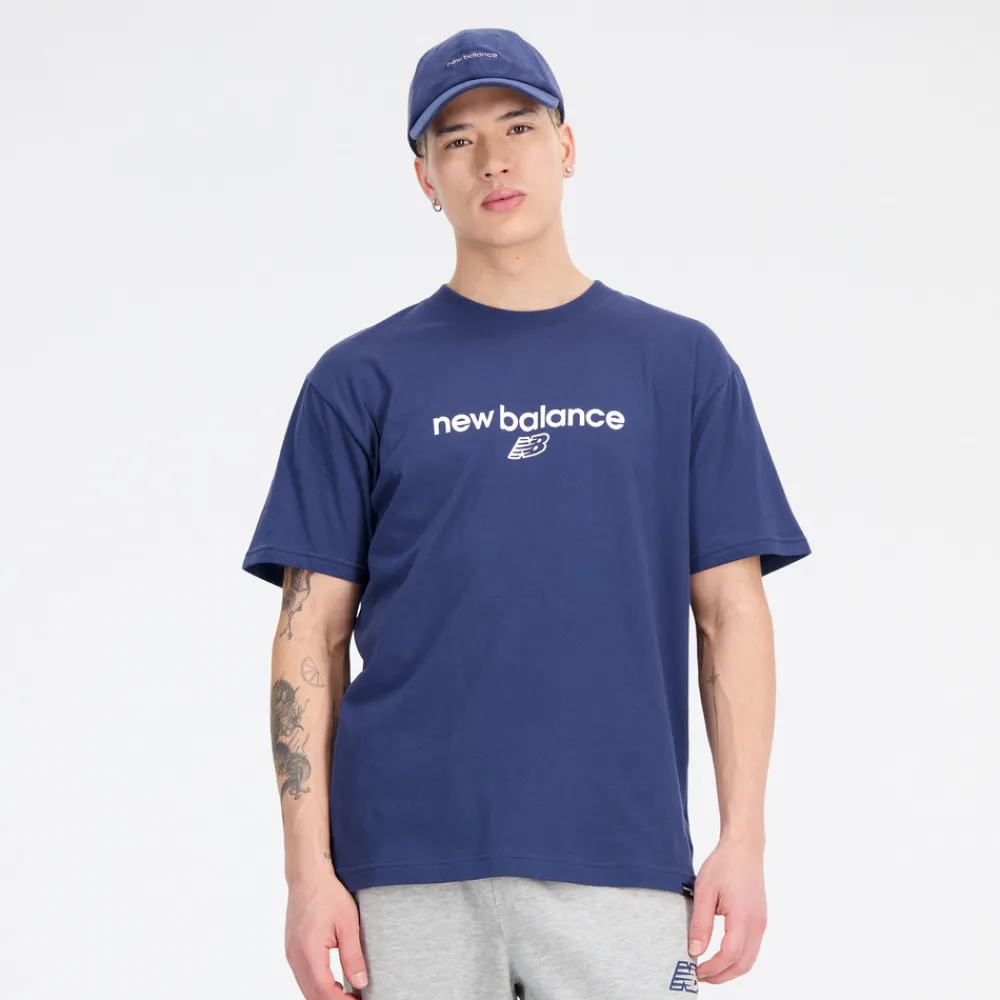 New Balance Koszulka męska MT33529NNY – niebieska