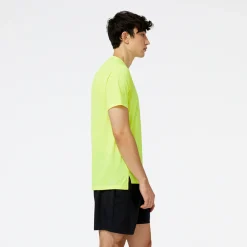 ODZIEZ BIEGOWA|BIEGANIE*New Balance ODZIEZ BIEGOWA|BIEGANIE Koszulka męska MT23222CSN – żółta