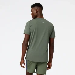 ODZIEZ BIEGOWA|BIEGANIE*New Balance ODZIEZ BIEGOWA|BIEGANIE Koszulka męska MT23222DON – zielona