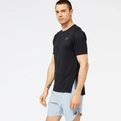 ODZIEZ BIEGOWA|BIEGANIE*New Balance ODZIEZ BIEGOWA|BIEGANIE Koszulka męska MT23281BK – czarna
