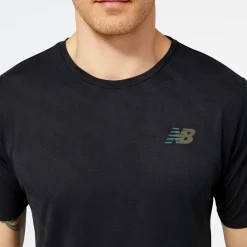 ODZIEZ BIEGOWA|BIEGANIE*New Balance ODZIEZ BIEGOWA|BIEGANIE Koszulka męska MT23281BK – czarna