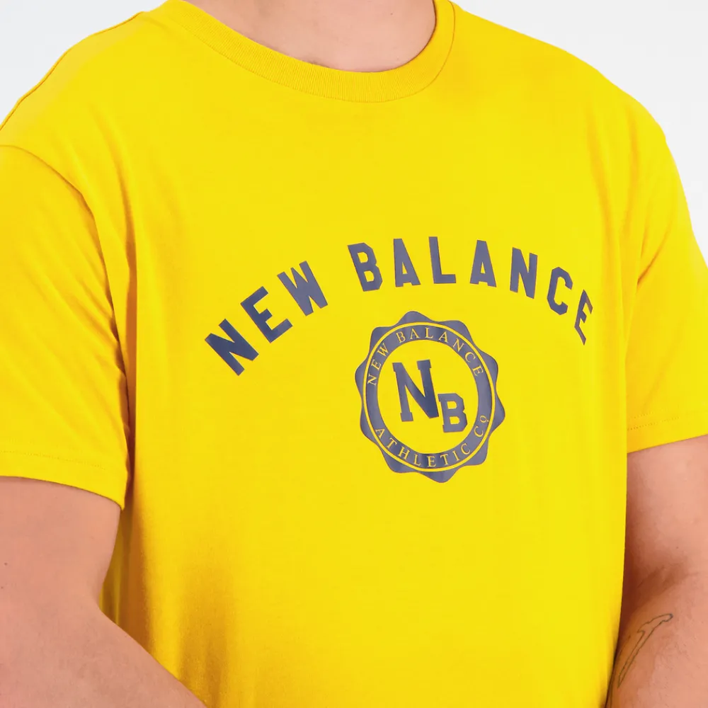 New Balance Koszulka męska MT31904VGL – żółta