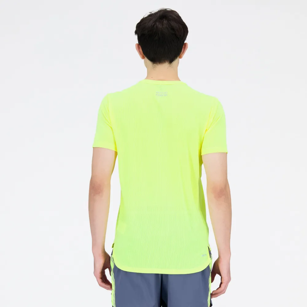 ODZIEZ BIEGOWA|BIEGANIE*New Balance ODZIEZ BIEGOWA|BIEGANIE Koszulka męska MT21262CSE – żółta
